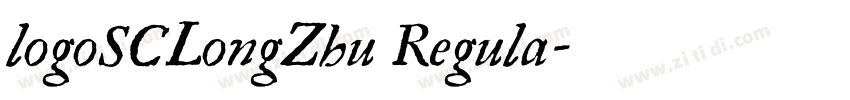 logoSCLongZhu Regula字体转换